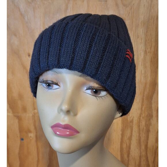 Urban Outfitters Accessories - Urban Outfitters Beanie UNISEX OS Navy Chunky Ribbed Cuffed Outdoor Cozycore